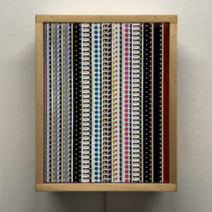CMYK - Light & Color Theory - 16mm Film Collage - 11x9 Lightbox by Hugo Cantin : Mini-Cinema _front-ply