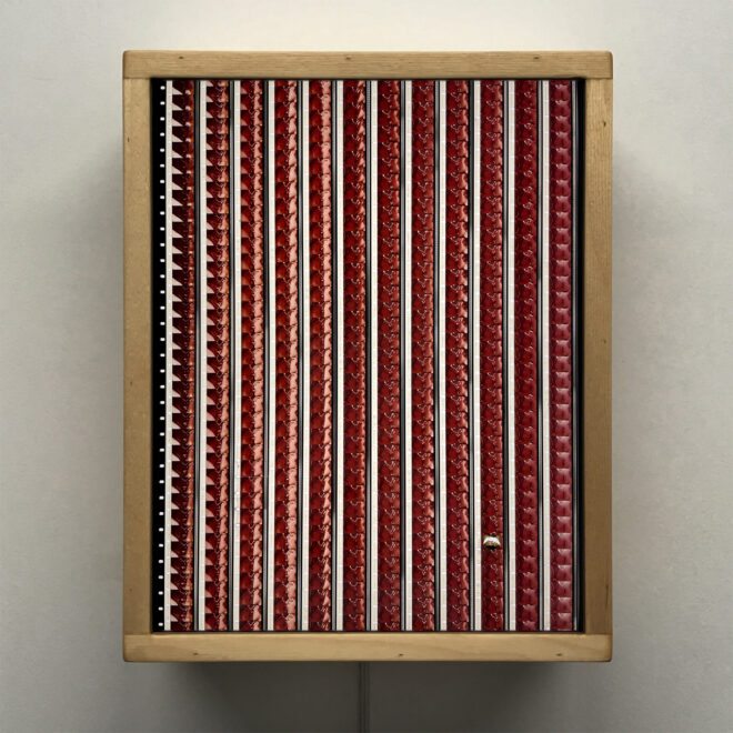 French Kiss 1975 Peepshow Loop - 16mm Film Collage - 11x9 Lightbox by Hugo Cantin / Mini-Cinema _ply