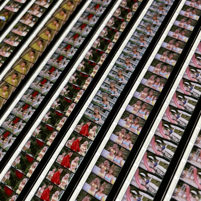 Love for Sale by Frank Sinatra Jr. 1965 Scopitone - 16mm Film Collage - Lofty 58x14 Lightbox by Hugo Cantin : Mini-Cinema _close