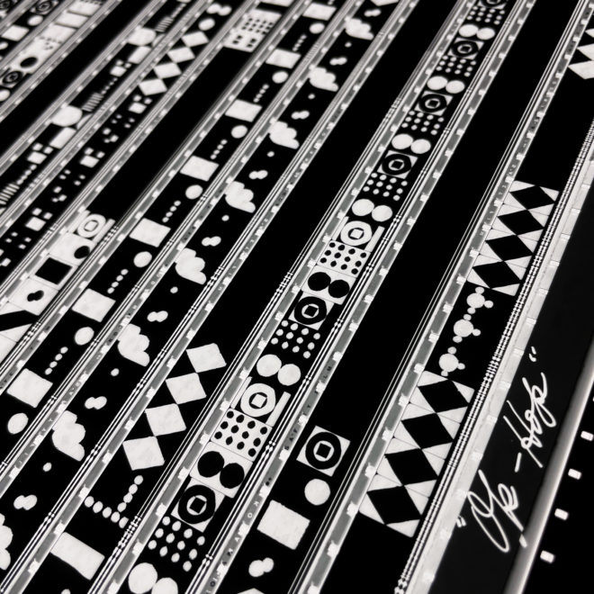 Op-Hop 1966 Experimental Animation - Rare 16mm Film Collage - Lofty 30x30 Lightbox by Hugo Cantin : Mini-Cinema _close1