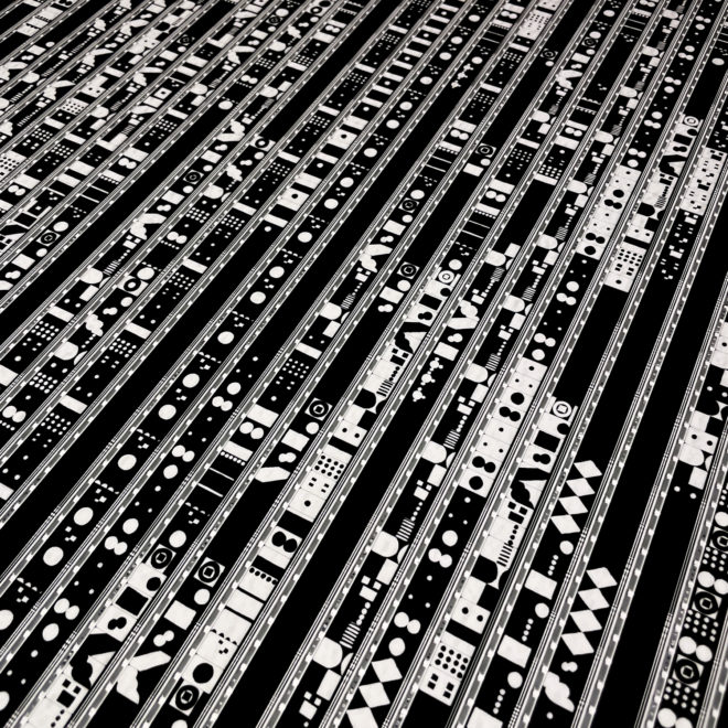 Op-Hop 1966 Experimental Animation - Rare 16mm Film Collage - Lofty 30x30 Lightbox by Hugo Cantin : Mini-Cinema _close2
