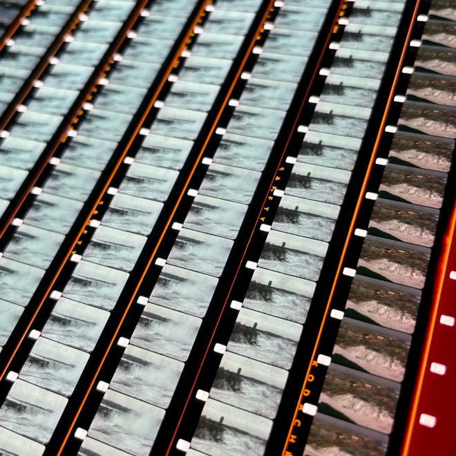 Niagara Falls 1982 Home Movie - 16mm Film Collage - 12x12 Lightbox by Hugo Cantin : Mini-Cinema _close2