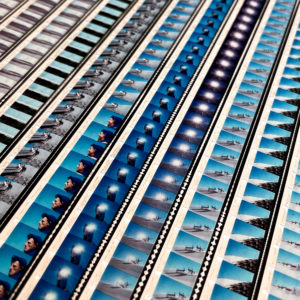 The Endless Summer 1966 Surf Film - Rare 16mm Film Collage - Lofty 28x42 Lightbox by Hugo Cantin : Mini-Cinema _close1