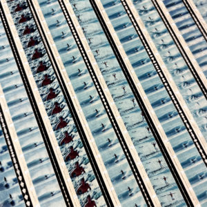 The Endless Summer 1966 Surf Film - Rare 16mm Film Collage - Lofty 28x42 Lightbox by Hugo Cantin : Mini-Cinema _close3