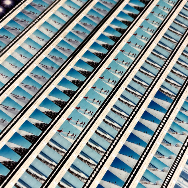 The Endless Summer 1966 Surf Film - Rare 16mm Film Collage - Lofty 28x42 Lightbox by Hugo Cantin : Mini-Cinema _close5