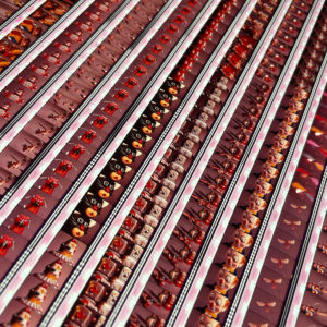 Tin Toys Rodeo 1963 Stop-Motion Animation - 16mm Film Collage - 24x24 Lightbox by Hugo Cantin : Mini-Cinema _close1