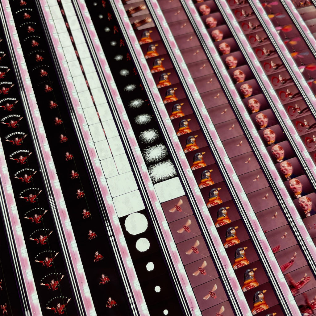 Tin Toys Rodeo 1963 Stop-Motion Animation - 16mm Film Collage - 24x24 Lightbox by Hugo Cantin : Mini-Cinema _close6