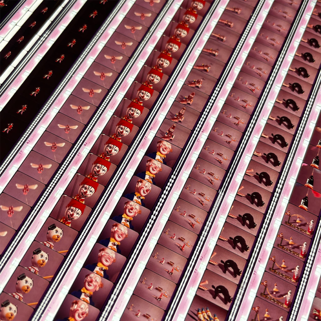 Tin Toys Rodeo 1963 Stop-Motion Animation - 16mm Film Collage - 24x24 Lightbox by Hugo Cantin : Mini-Cinema _close7