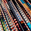 Mini-Cinema Cut-Up Mix - 16mm Film Collage - Lofty 58x14 Lightbox by Hugo Cantin _close2