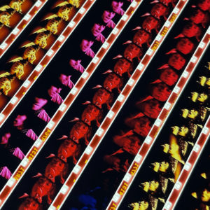 Rolling Stones Bootleg - 16mm Film Collage - 20x30 Lightbox _close2
