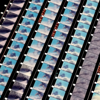 Secrets of the Underwater Worlds - Deep Sea Diving Footage - 16mm Film Collage - 28x7 Lightbox by Mini-Cinema : Hugo Cantin _close1