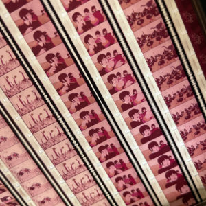 The Beatles & The Blue Meanies - 1968 Yellow Submarine - 16mm Film Collage - 12x12 Lightbox by Mini-Cinema : Hugo Cantin _close1