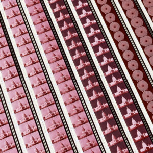 Capitol Vertigo - US Politics 16mm Film Collage - 28x7 Lightbox by Mini-Cinema : Hugo Cantin -close2