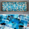 Ephemeral Swim 1965 Naturist Pool Party - 14x36 Lightbox by Hugo Cantin - Mini-Cinema -front