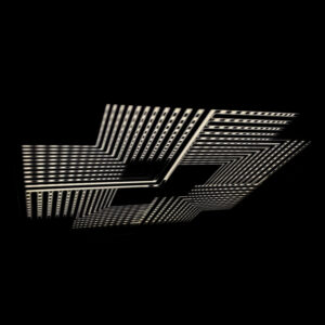 Spacetime - Psychedelic Abstract Pattern Optical Effect – 12x12 Lightbox by Hugo Cantin - Mini-Cinema _close3
