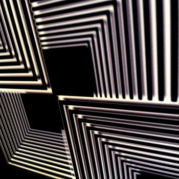 Vortex - Psychedelic Abstract Pattern Optical Effect – 12x12 Lightbox by Mini-Cinema - Hugo Cantin _close1