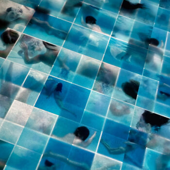 Ephemeral Swim 1965 Naturist Pool Party - 14x20 Lightbox by Mini-Cinema - Hugo Cantin _close3