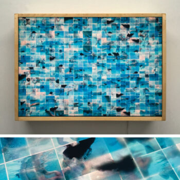 Ephemeral Swim 1965 Naturist Pool Party - 14x20 Lightbox by Mini-Cinema - Hugo Cantin -front
