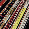 Lipstick Cut-Up Mix - 16mm Film Collage - 58x5 Long Slim Lightbox by Mini-Cinema - Hugo Cantin _close2