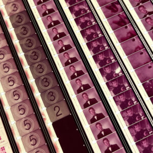 James Bond The Spy Who Loved Me 1977 Movie Trailer - 16mm Film Collage - 18x18 Lightbox by Hugo Cantin : Mini-Cinema _close2