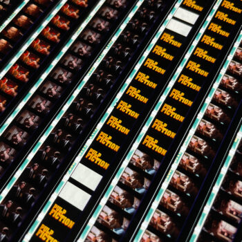 Pulp Fiction Movie Trailer - Rare 16mm Film Collage - 20x30 Lightbox by Hugo Cantin - Mini-Cinema _close0