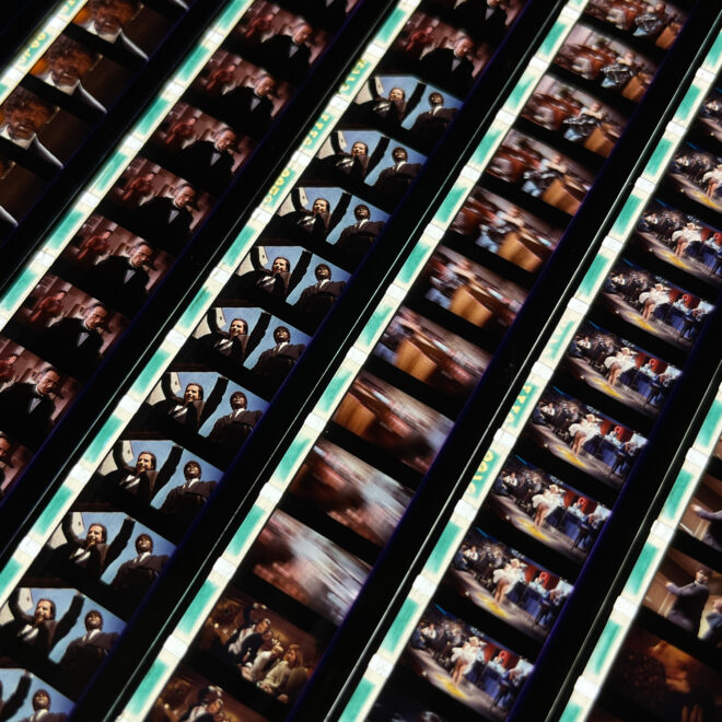 Pulp Fiction Movie Trailer - Rare 16mm Film Collage - 20x30 Lightbox by Hugo Cantin - Mini-Cinema _close3