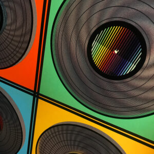 4 Lux Records Op Art - 12x12 Lightbox by Mini-Cinema - Hugo Cantin _close1