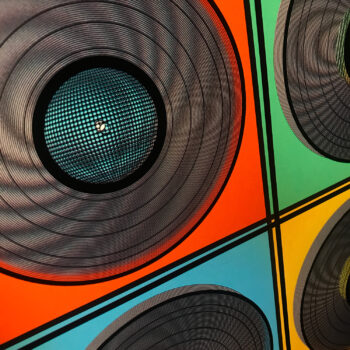 4 Lux Records Op Art - 12x12 Lightbox by Mini-Cinema - Hugo Cantin _close3