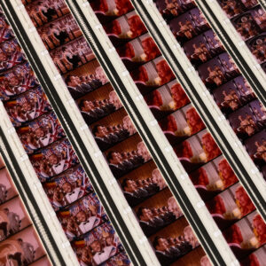 Casino Royale 1967 James Bond Spoof Movie Trailer - 16mm Film Collage - 18x18 Lightbox by Mini-Cinema - Hugo Cantin _close4