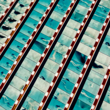 Ephemeral Swim 1965 Naturist Lifestyle Documentary - 16mm Film Collage - 18x12 Lightbox by Mini-Cinema - Hugo Cantin _close3