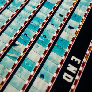 Ephemeral Swim 1965 Naturist Lifestyle Documentary - 16mm Film Collage - 18x12 Lightbox by Mini-Cinema - Hugo Cantin _close4