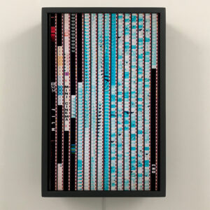 Ephemeral Swim 1965 Naturist Lifestyle Documentary - 16mm Film Collage - 18x12 Lightbox by Mini-Cinema - Hugo Cantin -front-blk