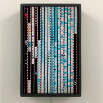 Ephemeral Swim 1965 Naturist Lifestyle Documentary - 16mm Film Collage - 18x12 Lightbox by Mini-Cinema - Hugo Cantin -front-blk