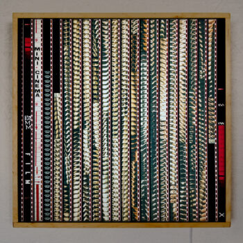 Luminous Skins 1971 - 16mm Film Collage - 14x14 Lightbox by Mini-Cinema - Hugo Cantin _PLY