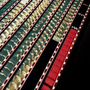 Luminous Skins 1971 - 16mm Film Collage - 14x14 Lightbox by Mini-Cinema - Hugo Cantin _close1