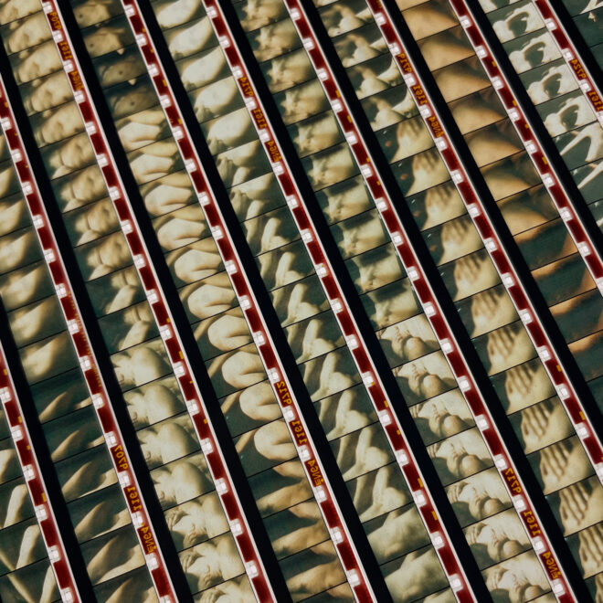 Luminous Skins 1971 - 16mm Film Collage - 14x14 Lightbox by Mini-Cinema - Hugo Cantin _close3