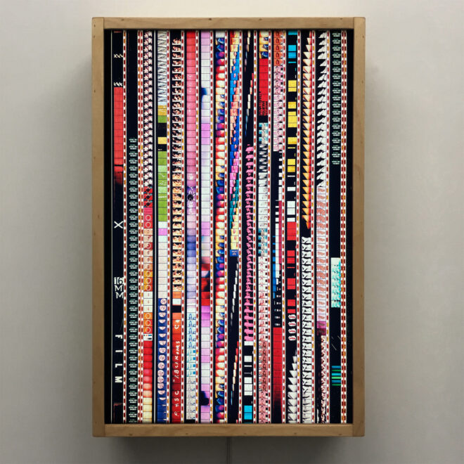 Mini-Cinema Cut-Up Mix - 16mm Film Collage - 18x12 Lightbox by Mini-Cinema - Hugo Cantin _FRONT