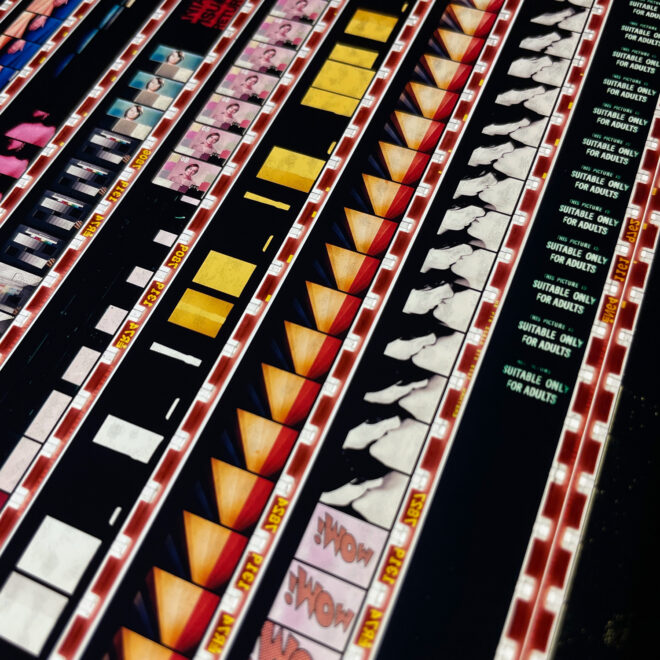 Mini-Cinema Cut-Up Mix - 16mm Film Collage - 18x12 Lightbox by Mini-Cinema - Hugo Cantin _close3