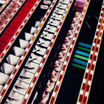 Mini-Cinema Cut-Up Mix - 16mm Film Collage - 18x12 Lightbox by Mini-Cinema - Hugo Cantin _close4