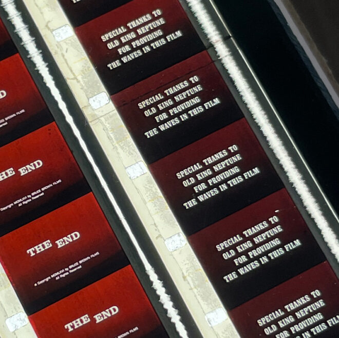 The Endless Summer 1965 Cult Surf Movie - 16mm Film Collage - 28x42 Lightbox by Hugo Cantin : Mini-Cinema _neptune