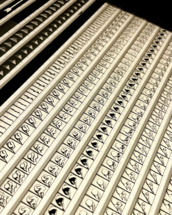 Myth of Sisyphus 1974 Jankovics Animation - 16mm Film Collage - 30x20 Lightbox by Mini-Cinema : Hugo Cantin-close1